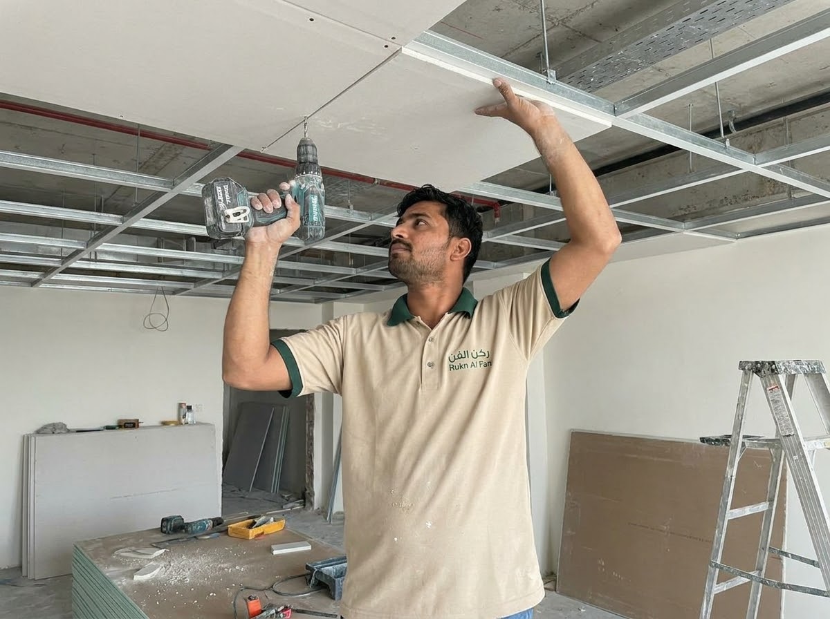 Gypsum Board False Ceiling Work UAE